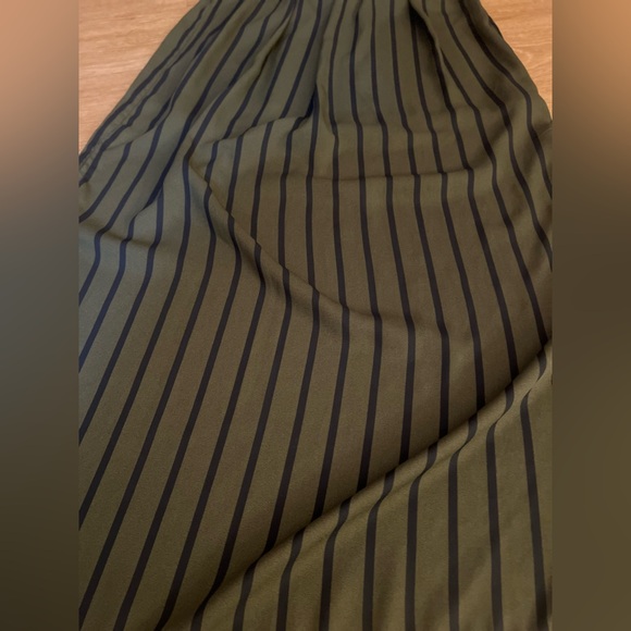Forever 21 Striped Dark Green Maxi Pencil Skirt - Picture 2 of 7